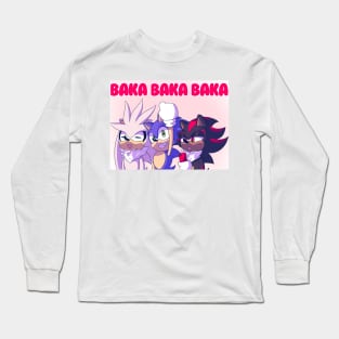 Triple Baka Hedgehogs Long Sleeve T-Shirt